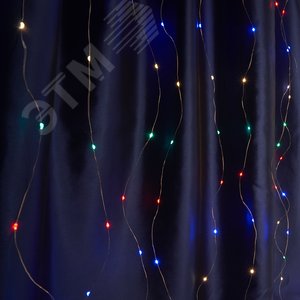 Гирлянда Занавес LED мультиколор 3х3 м USB - фото 1