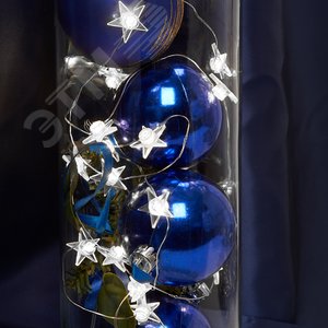 Гирлянда линейная Звездочки LED 5000К 1.8м USB - фото 1