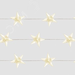 Гирлянда линейная Звездочки LED 2700К 4.5 м USB - фото 3