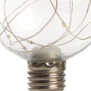 Лампа светодиодная LED 3вт Е27 прозрачный 2700К шар G80 LB-381 FERON - 4