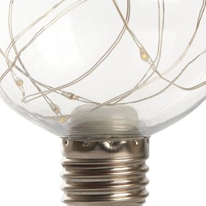 Лампа светодиодная LED 3вт Е27 прозрачный RGB шар G80 LB-381 FERON - 4