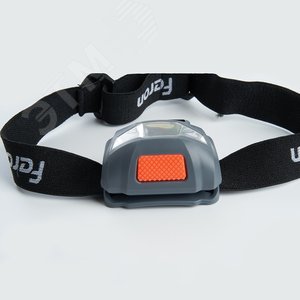 Фонарь светодиодный налобный аккумуляторный 3w 1COB USB IP44 пластик - фото 2
