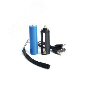 Фонарь светодиодный аккумуляторный USB ZOOM алюминий - фото 3