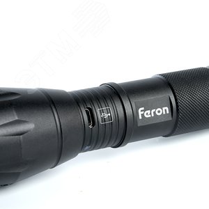 Фонарь светодиодный аккумуляторный USB ZOOM алюминий - фото 4