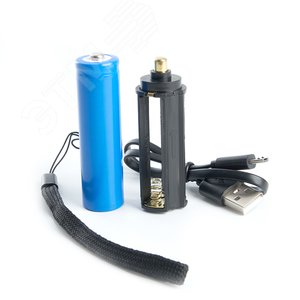 Фонарь светодиодный аккумуляторный USB ZOOM алюминий - фото 3