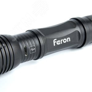 Фонарь светодиодный аккумуляторный USB ZOOM алюминий - фото 4