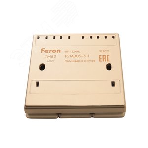 Кнопка-выключатель беспроводной 230V 500W трехклавишный, золото TM83 FERON - 7