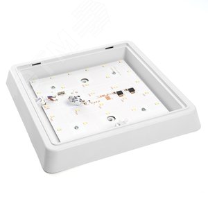 Светильник светодиодный ДБО-25w 6500К 2000 Лм квадратный белый - фото 2