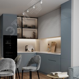 Светильник трековый на шинопровод ДПО-15w GX53 без лампы IP40 черный - фото 2