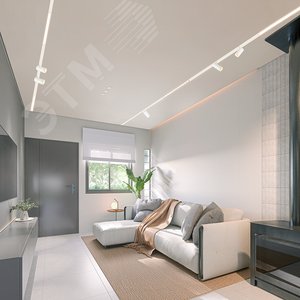 Светильник светодиодный трековый магнитный на шинопровод ДПО-12w 4000К 1080Лм 48v белый - фото 8