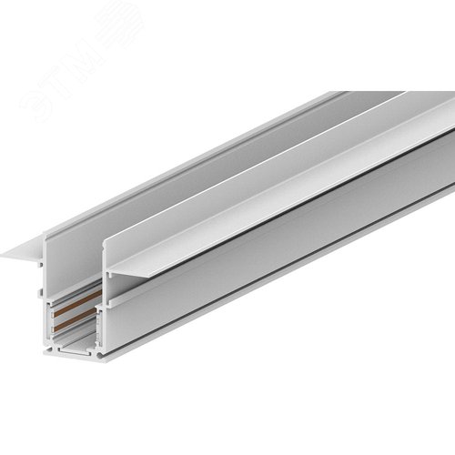 Изображение товара Шинопровод встраиваемый для низковольтных трековых светильников 1м белый (шт)