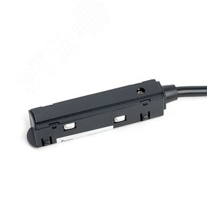 Соединитель-коннектор черный для низковольтного шинопровода - фото 3