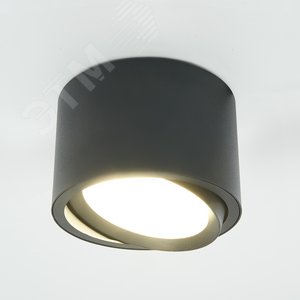 Светильник ДПО-12w GX53 без лампы поворотный черный - фото 2
