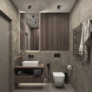 Светильник ДПО-12w GX53 без лампы IP44 черный - фото 2