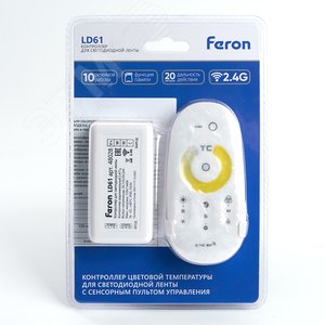 Контроллер CCT для светодиодной ленты 12-24v с сенсорным пультом управления белый - фото 6