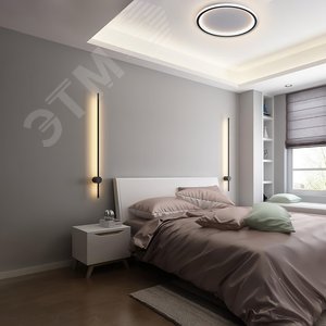 Светильник светодиодный ДБО-20w 4000К 1100Лм Lines черный - фото 6