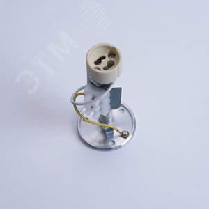 Светильник ДСО GU10 без лампы на подвесе белый золото - фото 2