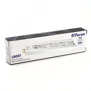 Драйвер светодиодный LED 40w 12v IP67 LB007 FERON - 6