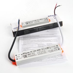 Драйвер светодиодный LED 40w 24v IP67 - фото 5