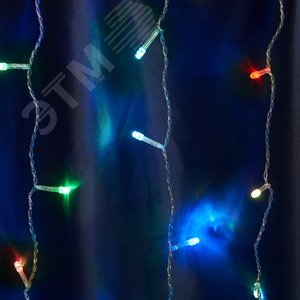 Гирлянда Занавес LED мультиколор плавная смена цвета 1.5х1.5 м IP44 - фото 2