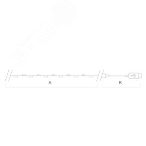 Гирлянда линейная Роса LED 5000К 10 м USB - фото 5
