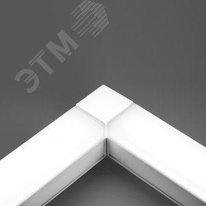 Светильник светодиодный ДПО-18вт 4000К 1800Лм линейный рассеиватель матовый в алюминиевом корпусе белый - фото 3