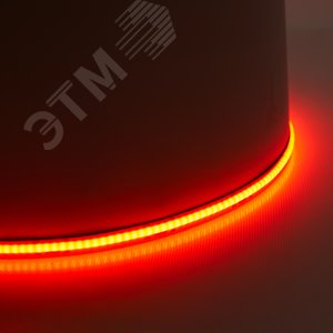 Лента светодиодная COB 8Вт/м 24В красный IP20 320LED/м LS530 - фото 2