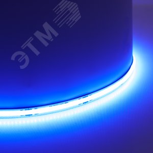 Лента светодиодная COB 8Вт/м 24В синий IP20 320LED/м LS530 - фото 2