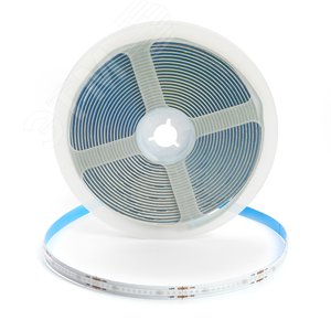 Лента светодиодная COB 8Вт/м 24В синий IP20 320LED/м LS530 - фото 3