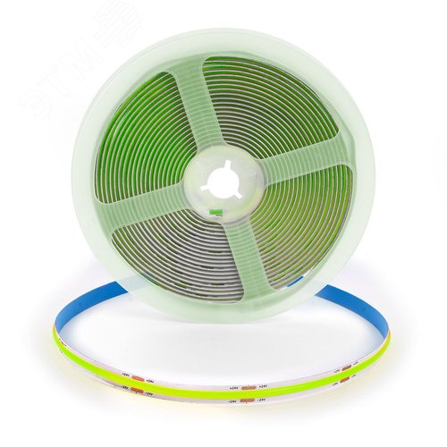 Лента светодиодная COB 8Вт/м 24В зеленый IP20 480LED/м LS530 - фото 2