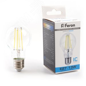 Лампа светодиодная LED 13вт Е27 дневной FILAMENT - фото 1