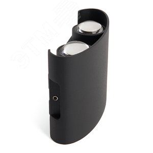 Светильник светодиодный уличный ДБУ-4х1w вверх/вниз 3000K IP54 черный - фото 2