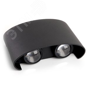 Светильник светодиодный уличный ДБУ-4х1w вверх/вниз 3000K IP54 черный - фото 4