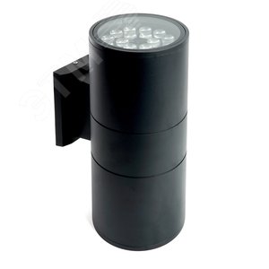 Светильник светодиодный уличный ДБУ-2х18w вверх/вниз 4000К IP54 черный - фото 1