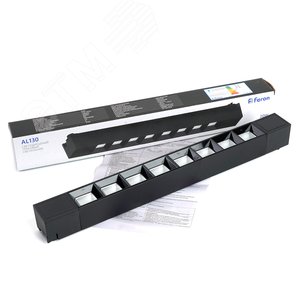 Светильник светодиодный трековый на шинопровод ДПО-20w 4000К черный - фото 8