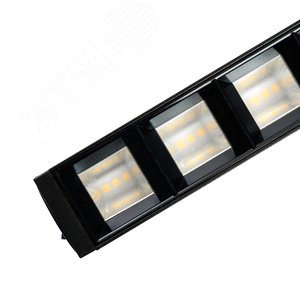 Светильник светодиодный трековый на шинопровод ДПО-20w 4000К черный - фото 4