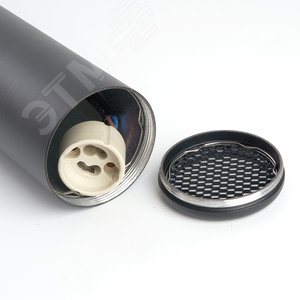 Светильник ДСО GU10 без лампы на подвесе черный с антибликовой сеточкой - фото 6