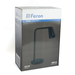 Светильник настольный GU10 без лампы черный - фото 9