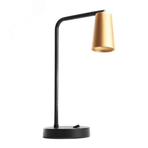 Изображение товара Светильник настольный GU10 без лампы золото и черный (шт)