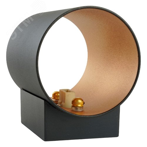 Светильник ДБО 15W G9 без лампы черный+золото - фото 4