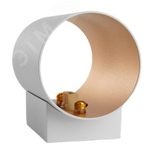 Светильник ДБО G9 без лампы белый золото - фото 5