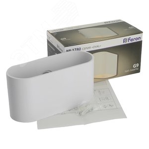 Светильник ДБО G9 без лампы белый - фото 10