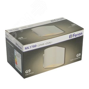 Светильник ДБО G9 без лампы белый - фото 9