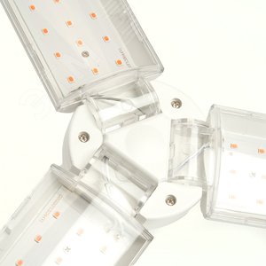 Лампа светодиодная LED 30вт Е27 для растений и рассады 3 лепестка трансформер - фото 4