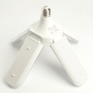 Лампа светодиодная LED 40вт Е27 для растений и рассады 4 лепестка трансформер - фото 3