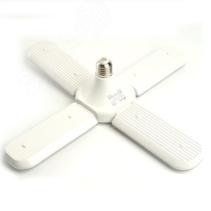 Лампа светодиодная LED 40вт Е27 для растений и рассады 4 лепестка трансформер - фото 5