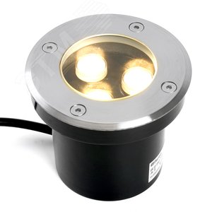 Светильник светодиодный тротуарный ДВУ-3w 12-24в 3000К IP67 - фото 2