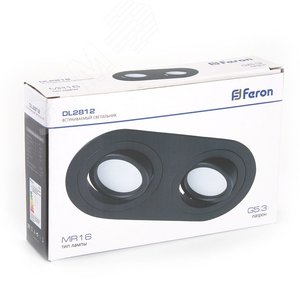 Светильник ИВО-2х50w G5.3 поворотный овальный черный - фото 8