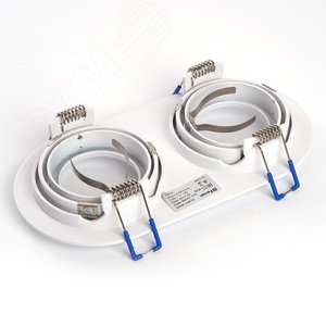 Светильник ИВО-2х50w G5.3 поворотный овальный белый - фото 2