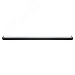 Светильник светодиодный ДПО-30вт 4000К 2400Лм линейный рассеиватель матовый в стальном корпусе черный .ONE - фото 1